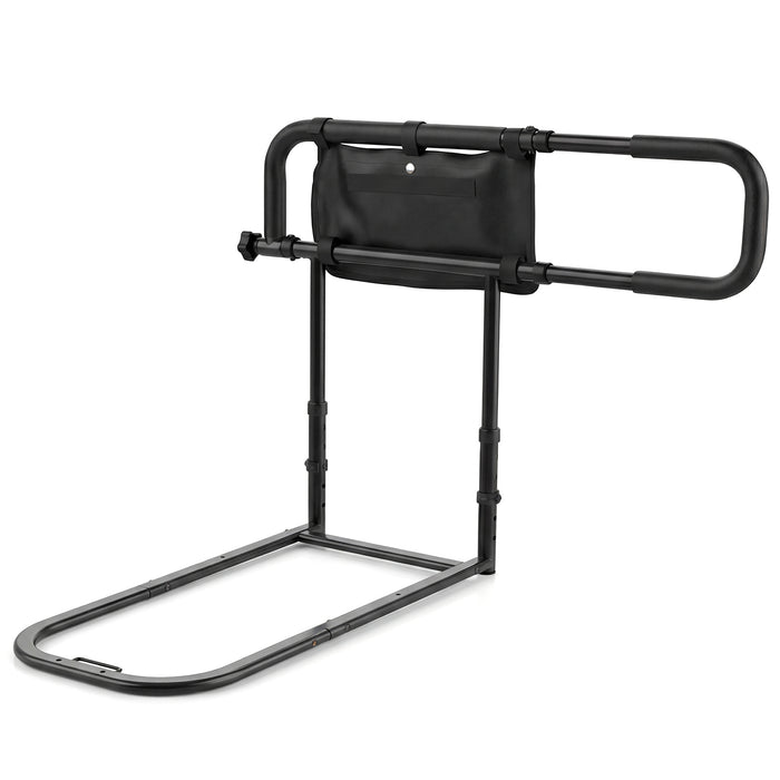 Foldable Bed Rail for Seniors with Adjustable Width and Height-