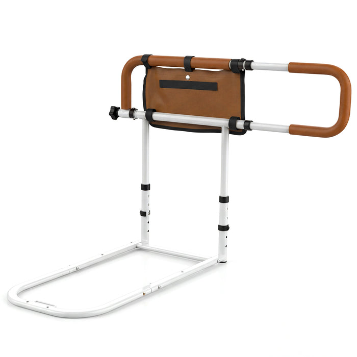 Foldable Bed Rail for Seniors with Adjustable Width and Height-