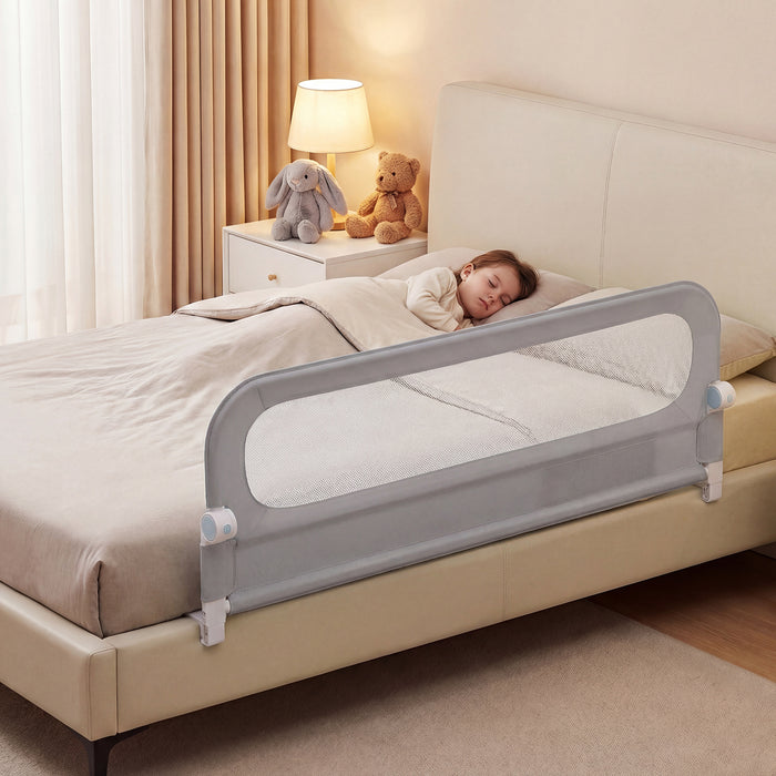 Foldable Bed Rail for Toddlers 148 Long with Removable Cover-