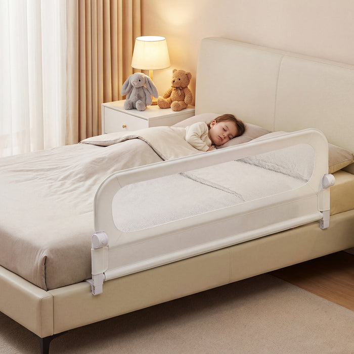 Foldable Bed Rail for Toddlers 148 Long with Removable Cover-