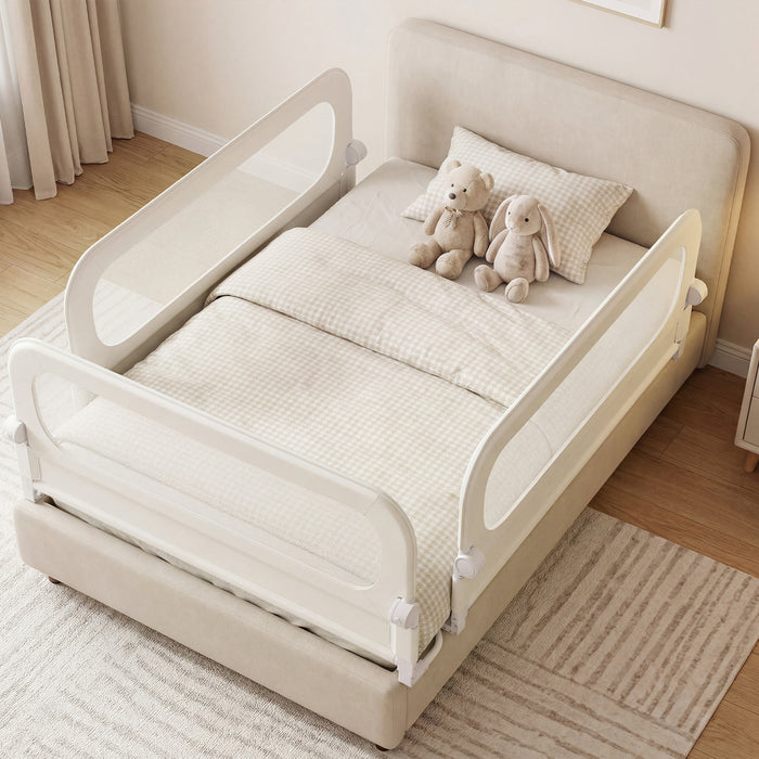 Foldable Bed Rail for Toddlers 148 Long with Removable Cover-