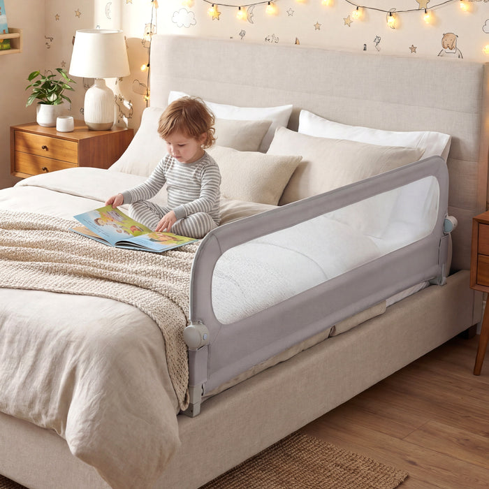 Foldable Bed Rail for Toddlers 178 Long with Removable Cover-