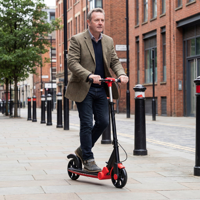 Foldable Kick Scooter with 2 Light-up Wheels and Rear Brake-
