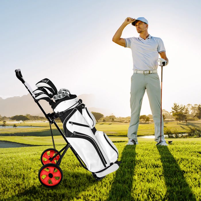 Foldable 2 Wheels Foldable Golf Cart with Scoreboard-