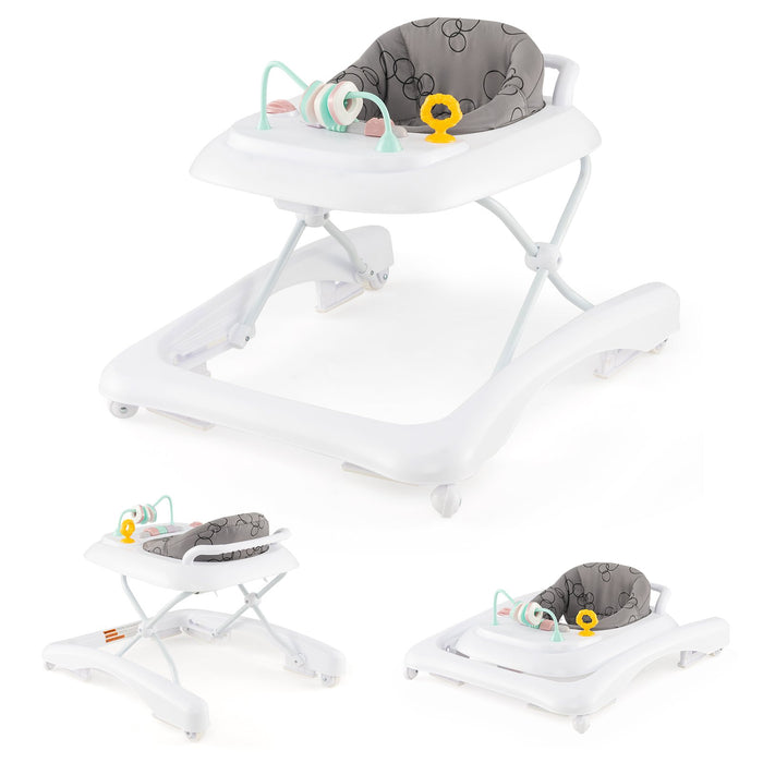 Foldable Baby Walker with Wheels and Anti Roll Over for Kids-