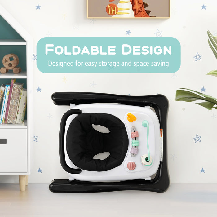 Foldable Baby Walker with Wheels and Anti Roll Over for Kids-