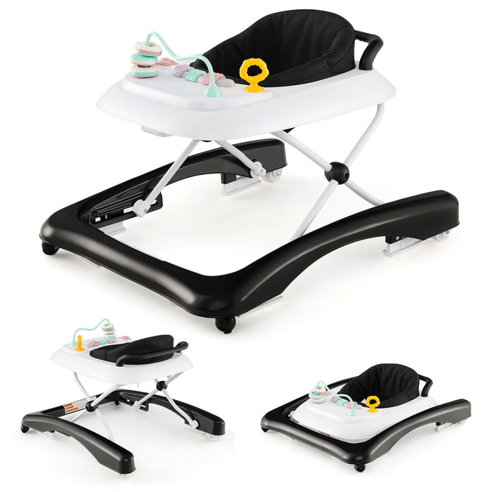 Foldable Baby Walker with Wheels and Anti Roll Over for Kids-