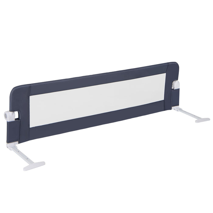 Foldable Bed Rail for Toddlers with Adjustable Safety Strap-