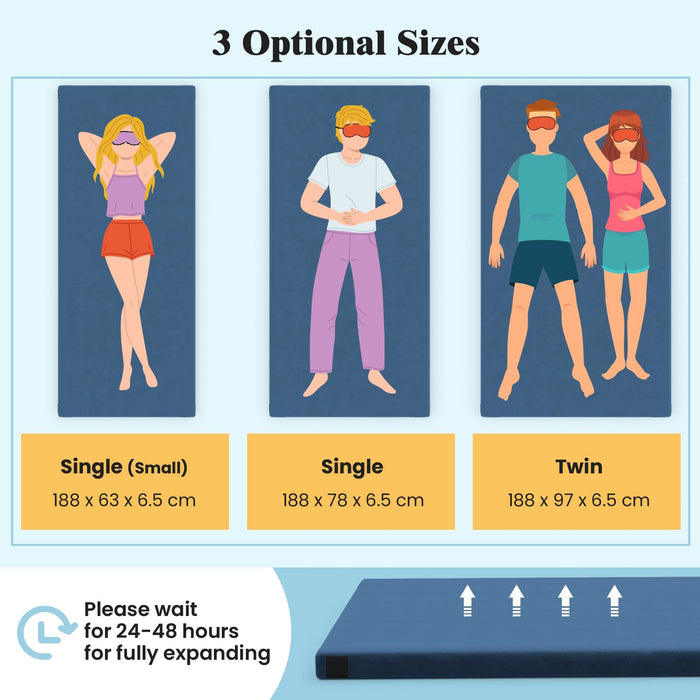 Foldable Camping Mattress Outdoor Sleeping Mat with High Density Foam-