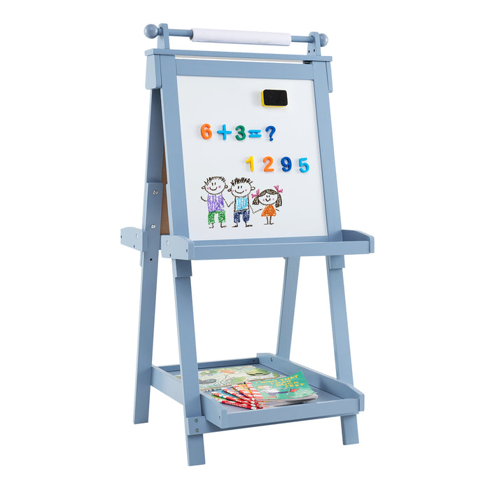3-in-1 Double-sided Art Easel Foldable Easel for Kids-Pink