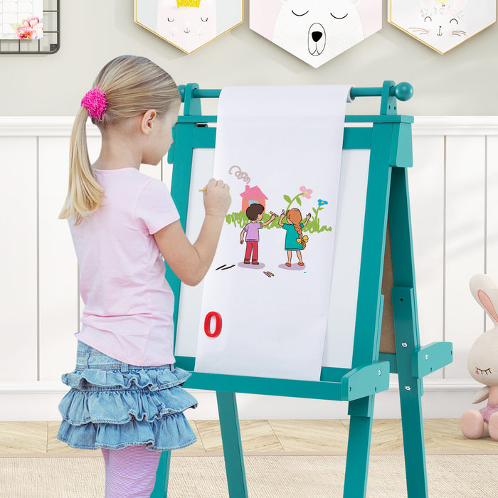 3-in-1 Double-sided Art Easel Foldable Easel for Kids-Pink