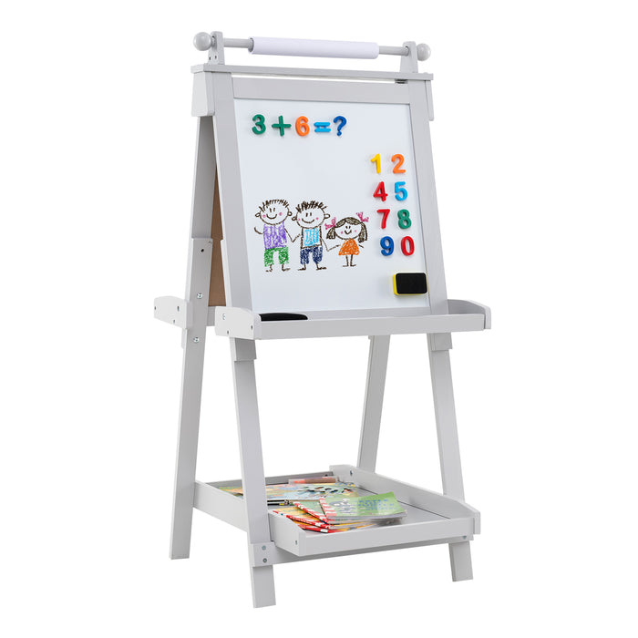 3-in-1 Double-sided Art Easel Foldable Easel for Kids-Pink
