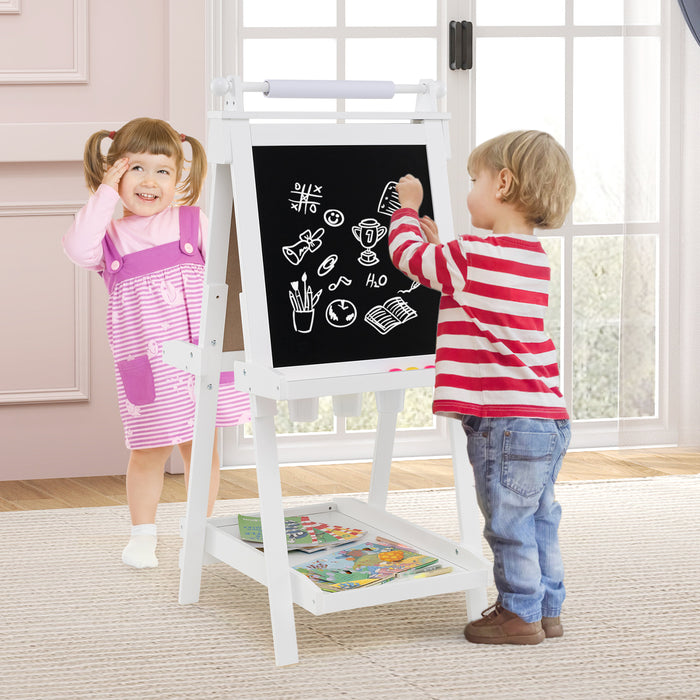 3-in-1 Double-sided Art Easel Foldable Easel for Kids-Pink