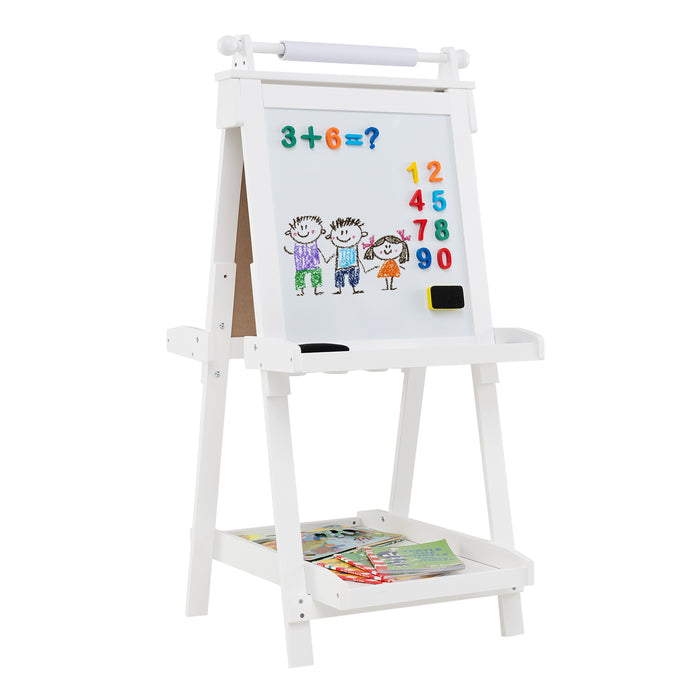 3-in-1 Double-sided Art Easel Foldable Easel for Kids-Pink