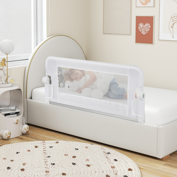 Foldable Toddler Bed Rail with Removable Oxford Cover-