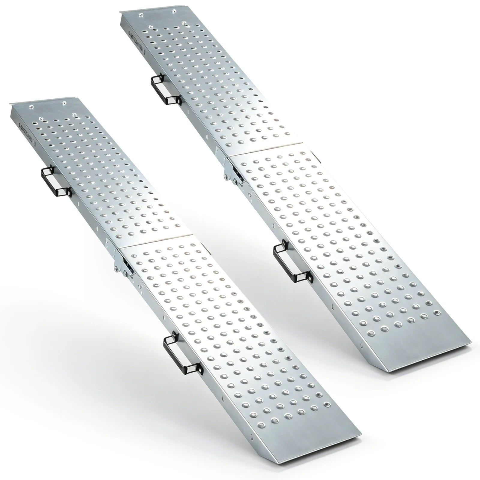 Folding Loading Ramps and 400 KG Capacity 2-Pack Multi-Use Ramps with Handles for Pickup Truck and Trailer-