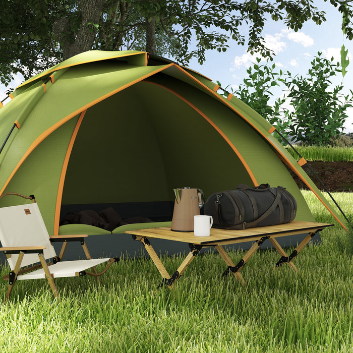 Lightweight Aluminum Camp Table - Roll-Up Top Portable Desk for Outdoor Use - Ideal for Picnic, BBQ, Beach & Party Gatherings