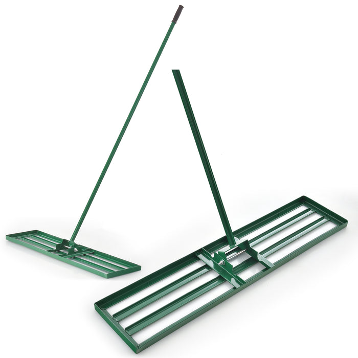 75/91/106 x 25cm Model - Adjustable Ergonomic Lawn Leveling Rake - Perfect For Any Gardener Seeking a Flat Lawn Surface