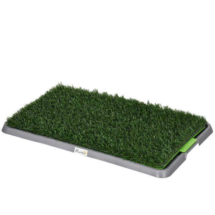Artificial Grass Pet Potty - Dual Pack Indoor/Outdoor Dog Training System with Tray, 67 x 41cm - Ideal for Puppy Toilet Training & Small Space Solutions