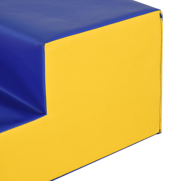 HOMCOM 2 Piece Soft Play Set for Toddler Climb and Crawl, for 12-36 Months, Red | Aosom UK