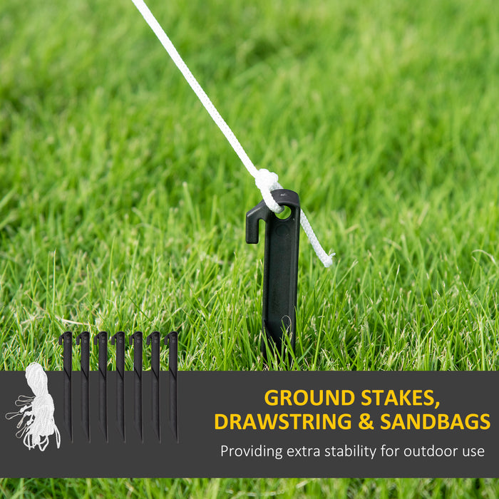 Outsunny 6FT Christmas Inflatable Snowman with Candy Cane and Gift Box, Christmas Blow Up Snowman with Built-in LED Light for Indoor, Outdoor, Party | Aosom UK