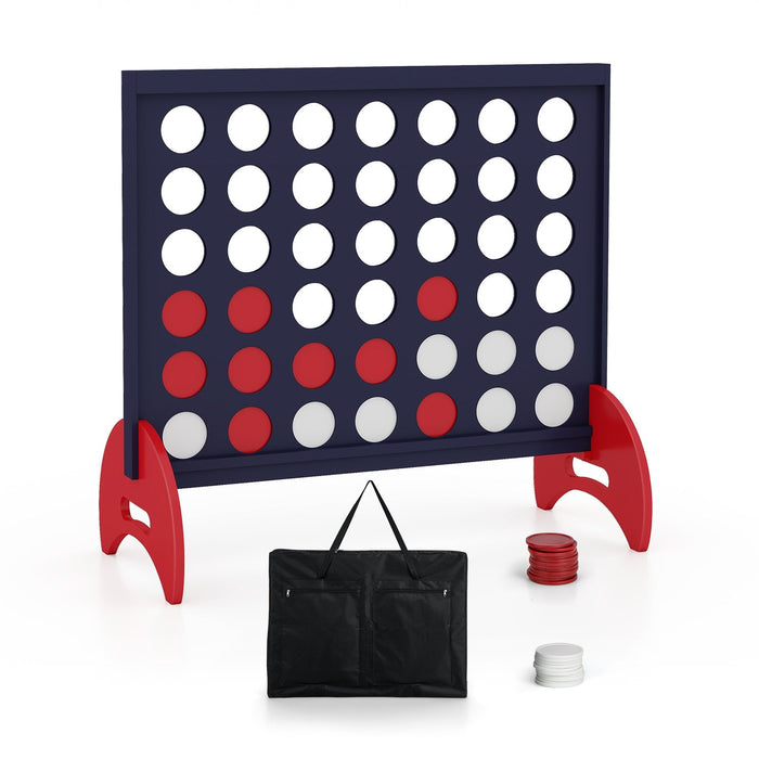 Giant 4-to-Score Game Set with Carrying Bag and 42 Pieces Jumbo Rings-