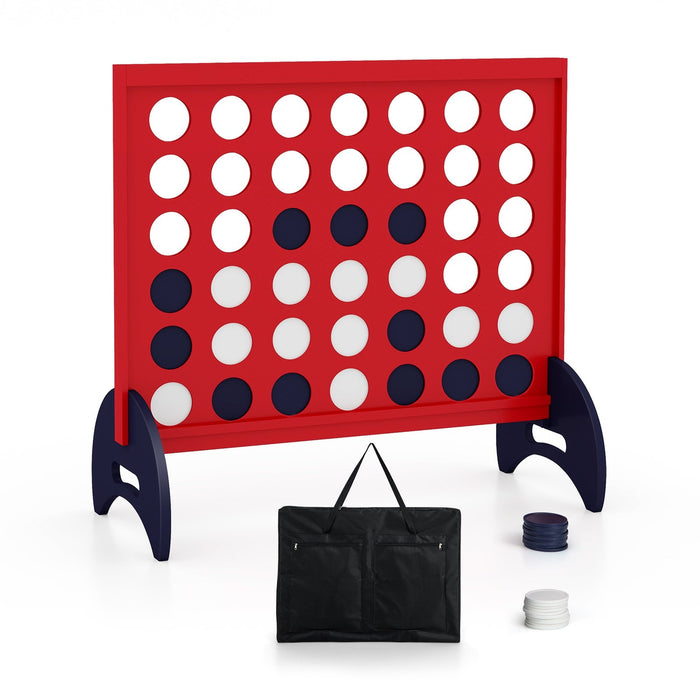 Giant 4-to-Score Game Set with Carrying Bag and 42 Pieces Jumbo Rings-