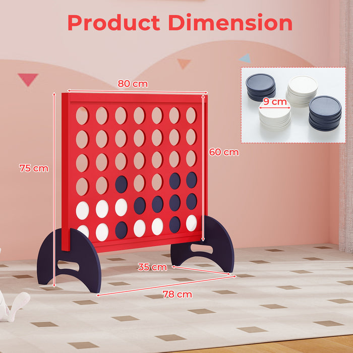 Giant 4-to-Score Game Set with Carrying Bag and 42 Pieces Jumbo Rings-