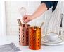 Stainless Steel Kitchen Utensil Holder – Drain Tube for Chopsticks, Spoons & Forks