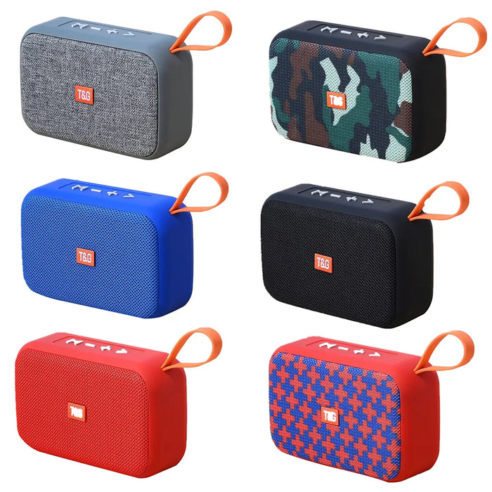 Mini T&G Portable Bluetooth Speakers - Available in Multiple Colours - Portable Mini Bluetooth-compatible Speaker Wireless Soundbar Outdoor HIFI Subwoofer Support TF Card FM Radio Aux
