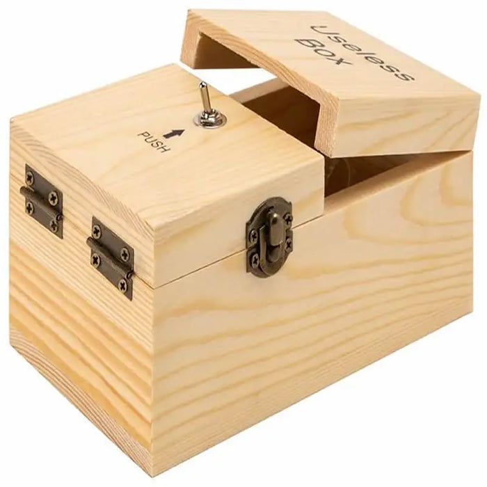 Useless Boring Box - Novelty Gift - Gag Gift, Anti-stress, Prank, Cool, Interesting Stuff - Desk Gadget