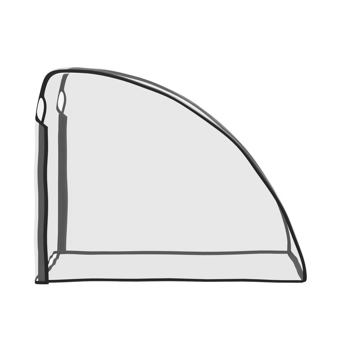 HOMCOM Baby Bike Trailer Cover, Anti Dust Rain Snow, Cold Wind, 76 x 61 x 61 cm