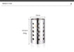 Stainless Steel Kitchen Utensil Holder – Drain Tube for Chopsticks, Spoons & Forks