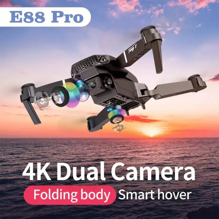 E88 Pro 4k Drone - Professional 4k Remote Control Drone with Dual-Camera and Wide-Angle Lens