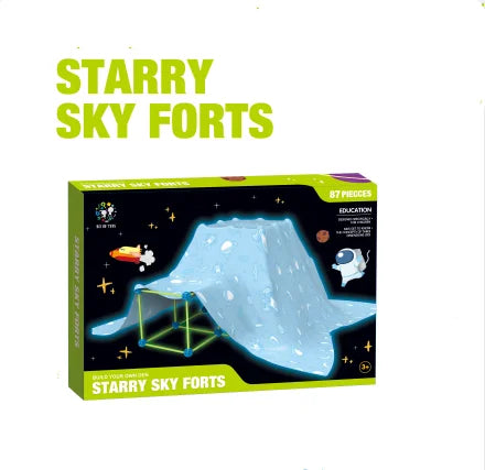 DIY 3D Play House Building Kit - Construction Fort Blocks for Building Castles, Tunnels, and Tents - Ideal Christmas Gift for Creative Boys and Girls