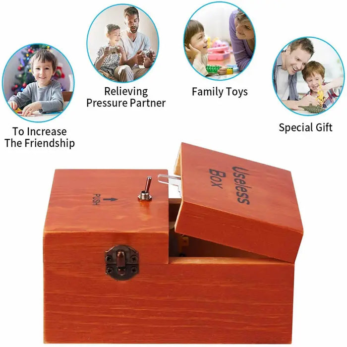Useless Boring Box - Novelty Gift - Gag Gift, Anti-stress, Prank, Cool, Interesting Stuff - Desk Gadget