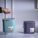 Portable 2-Tier Kitchen Waste Bin with Handle — 4L Compost Drainer
