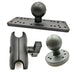 360° Swivel Fishfinder & GPS Mount Plate for Kayak and Boat (5")