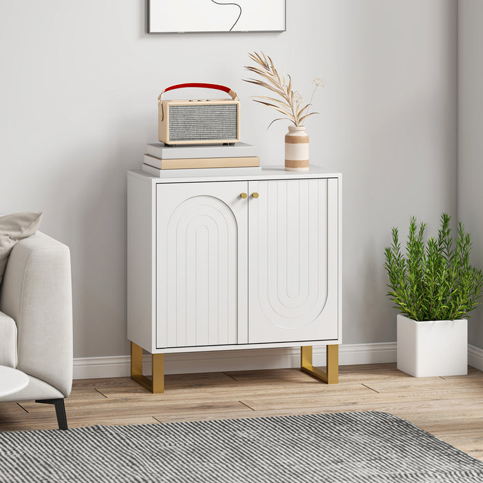 HOMCOM 2-Door Sideboard Storage Cabinet - White
