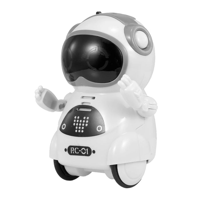 GOOLSKY 939A RC Pocket Robot - Interactive Talking, Dialogue Voice Recognition, Recording, Singing, Dancing, Story Telling - Fun Miniature Toy for Entertaining Children