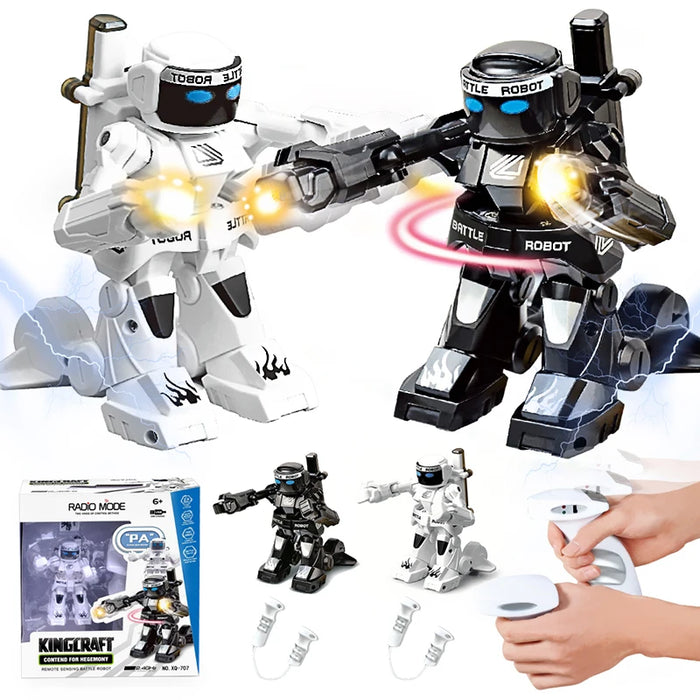 Rc Robot Toys - Cool Light Sound Effects, Gesture Sensing Remote Control Battle Robot - Ideal Gift for Boys and Girls