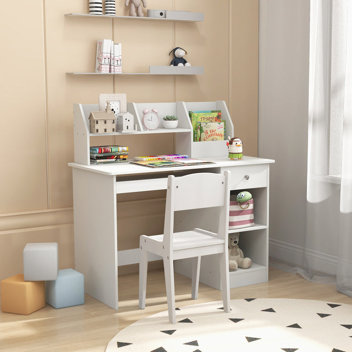 Wooden Study Desk for Kids and Teens-