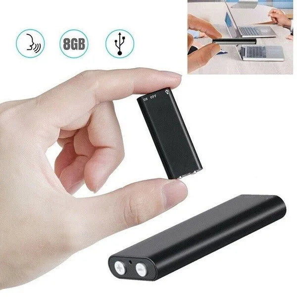 8GB Professional Digital Voice Recorder Mini Dictaphone