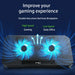 Gaming Laptop Cooler for 12–16 inch Notebooks | Dual Fans & Adjustable Wind Speed