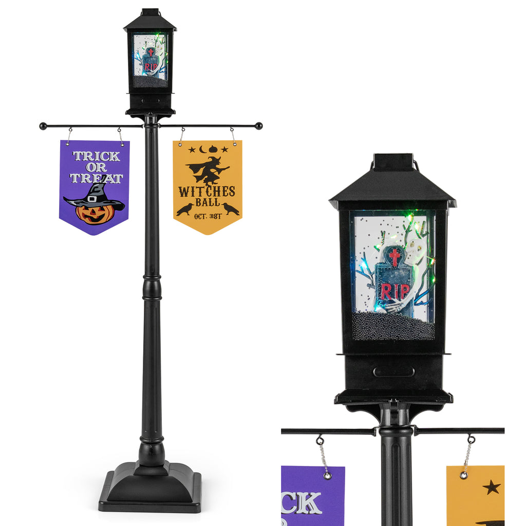 156 CM Halloween Lamp Post Sound-Activated Halloween Street Lamp-