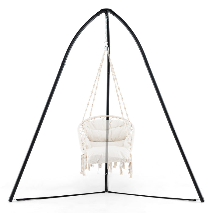 Hanging Chair Stand with Hanging Chain for Lounger Saucer-