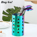 Stainless Steel Kitchen Utensil Holder – Drain Tube for Chopsticks, Spoons & Forks