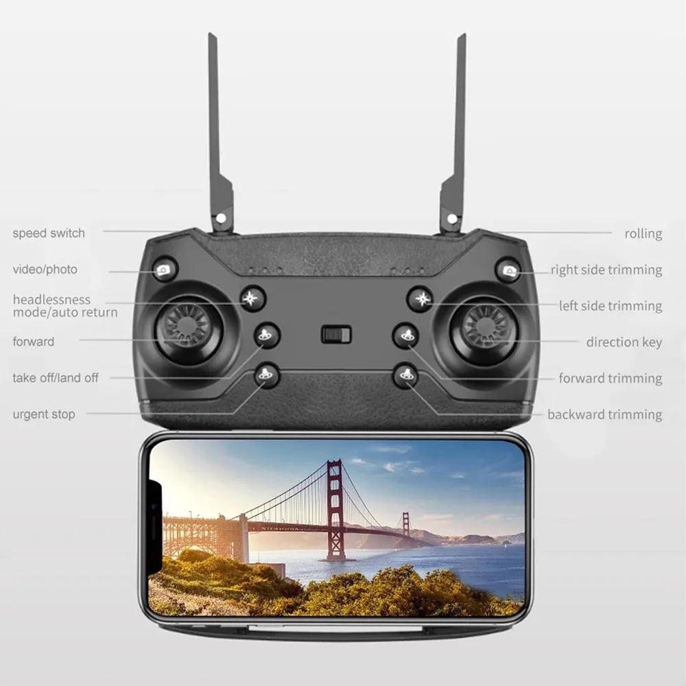 E88 Pro 4k Drone - Professional 4k Remote Control Drone