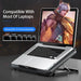 Large Cooling Pad for 12-16 inch Laptops — Dual Fans, USB, Adjustable Speed, Quiet