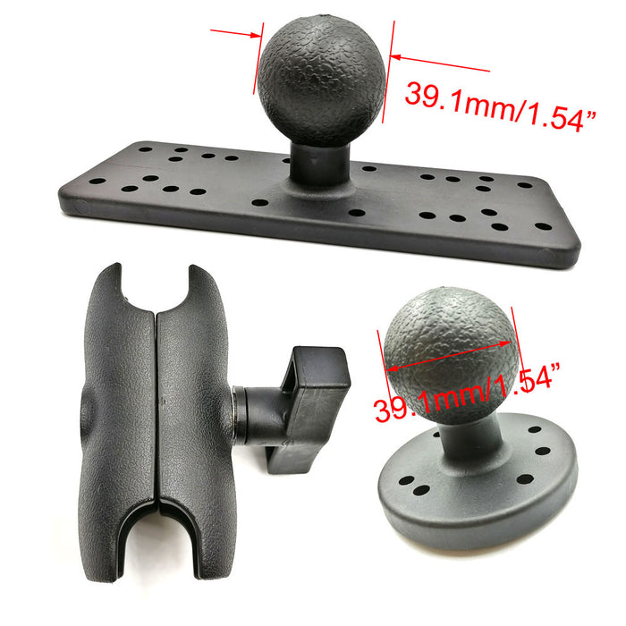 360° Swivel Fishfinder & GPS Mount Plate for Kayak and Boat (5")